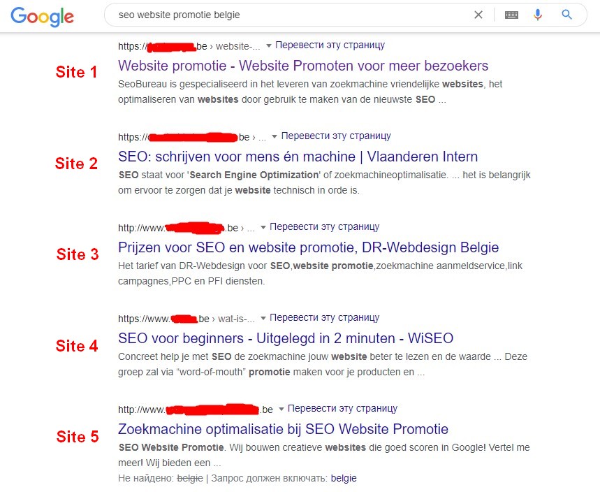 Voorbeeld van een snippet in een zoekmachineresultaat-Cordis-site